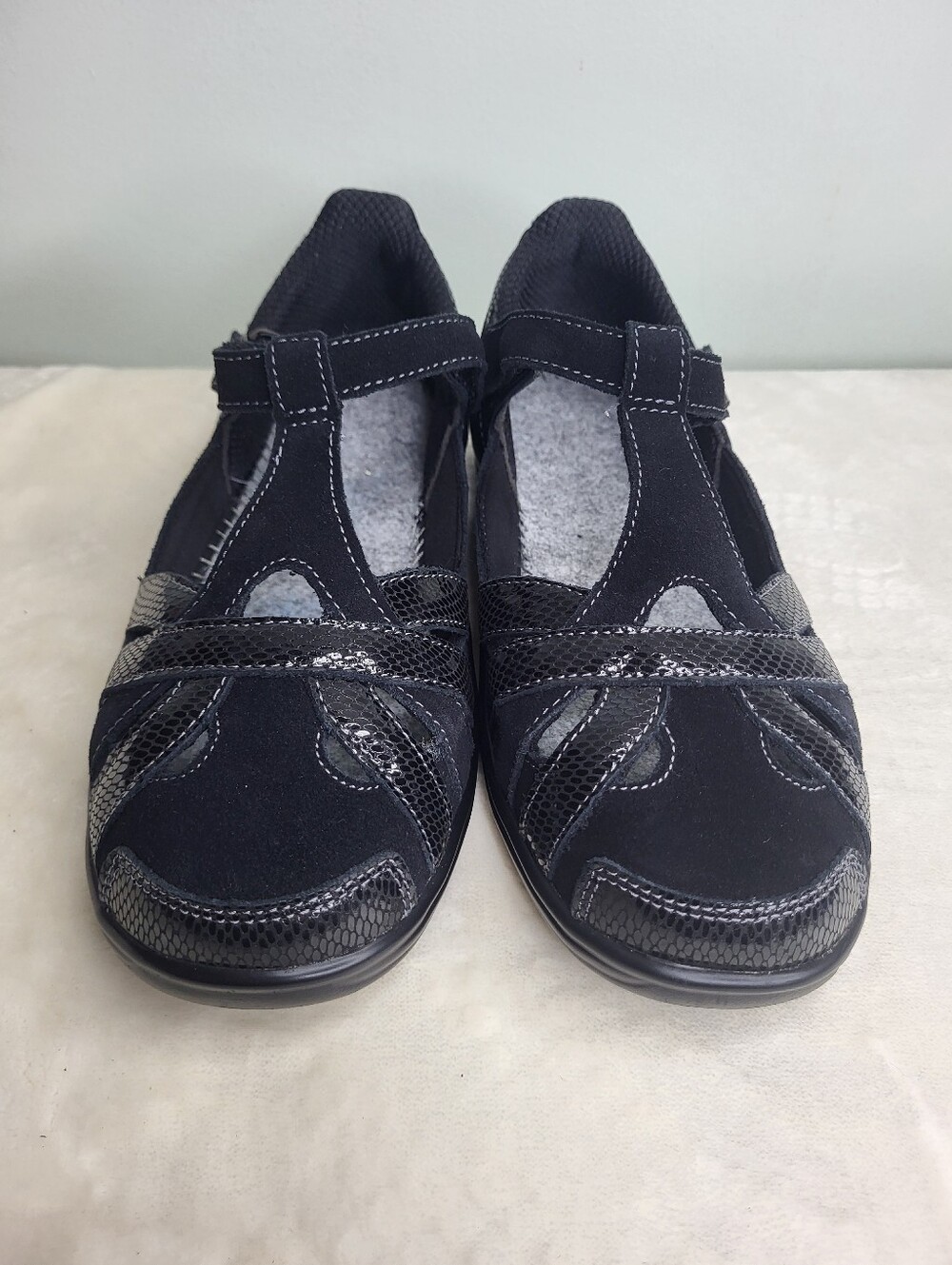 Orthofeet Juno Black Comfort Closed-Toe Mary Jane Shoes. Size 7 Wide *No Insoles - Picture 4 of 10